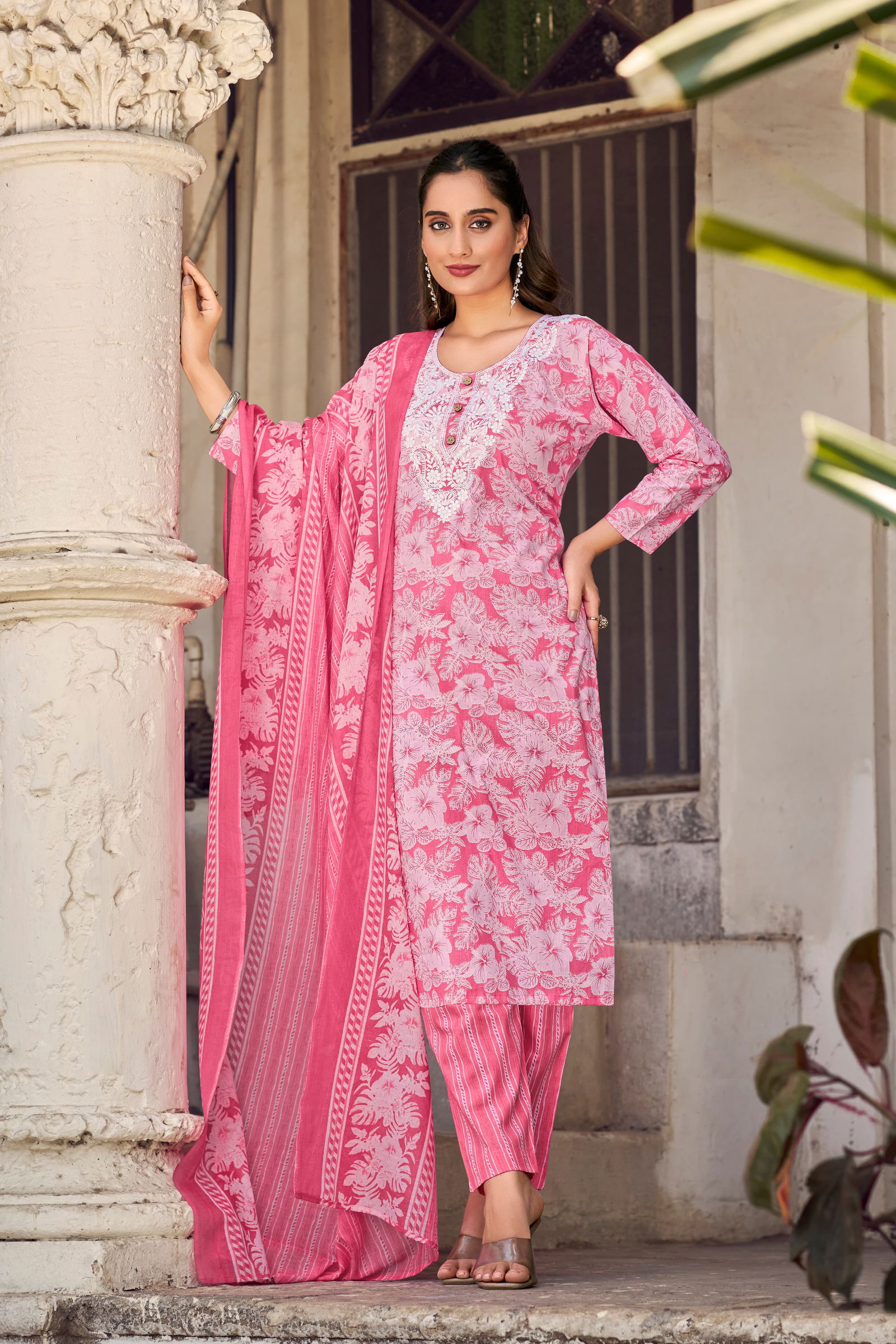 Summer Saga By Tips And Tops Cotton Kurti With Bottom Dupatta Exporters In India
